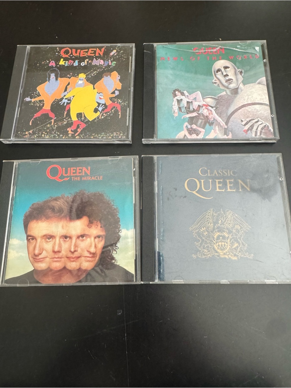 Lot of 4 Preowned Queen CDs A Kind Of Music, The Miracle, Classic, News Of The W